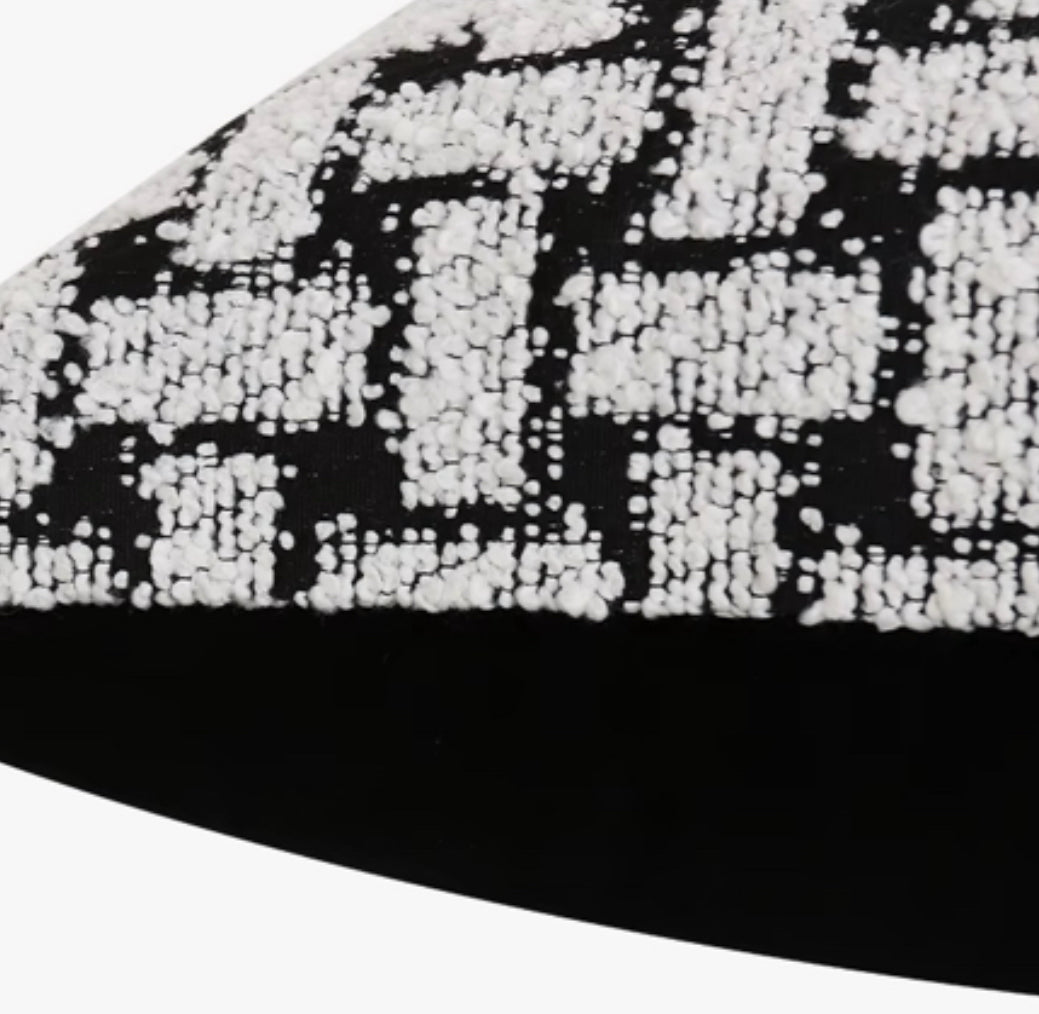 Black Tiles Cushion