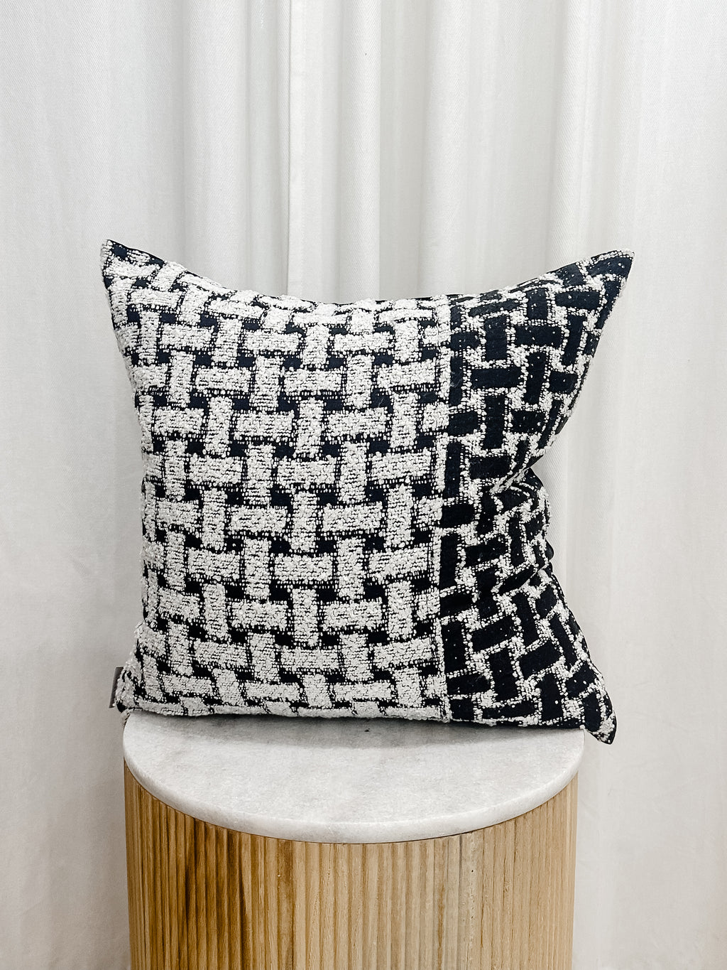 Black Tiles Cushion
