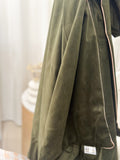 Olive Green Velvet Throw