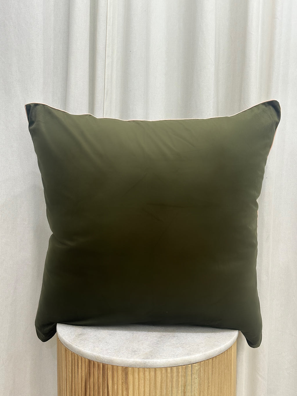 Olive Green Velvet European Pillowcase