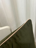 Olive Green Velvet European Pillowcase