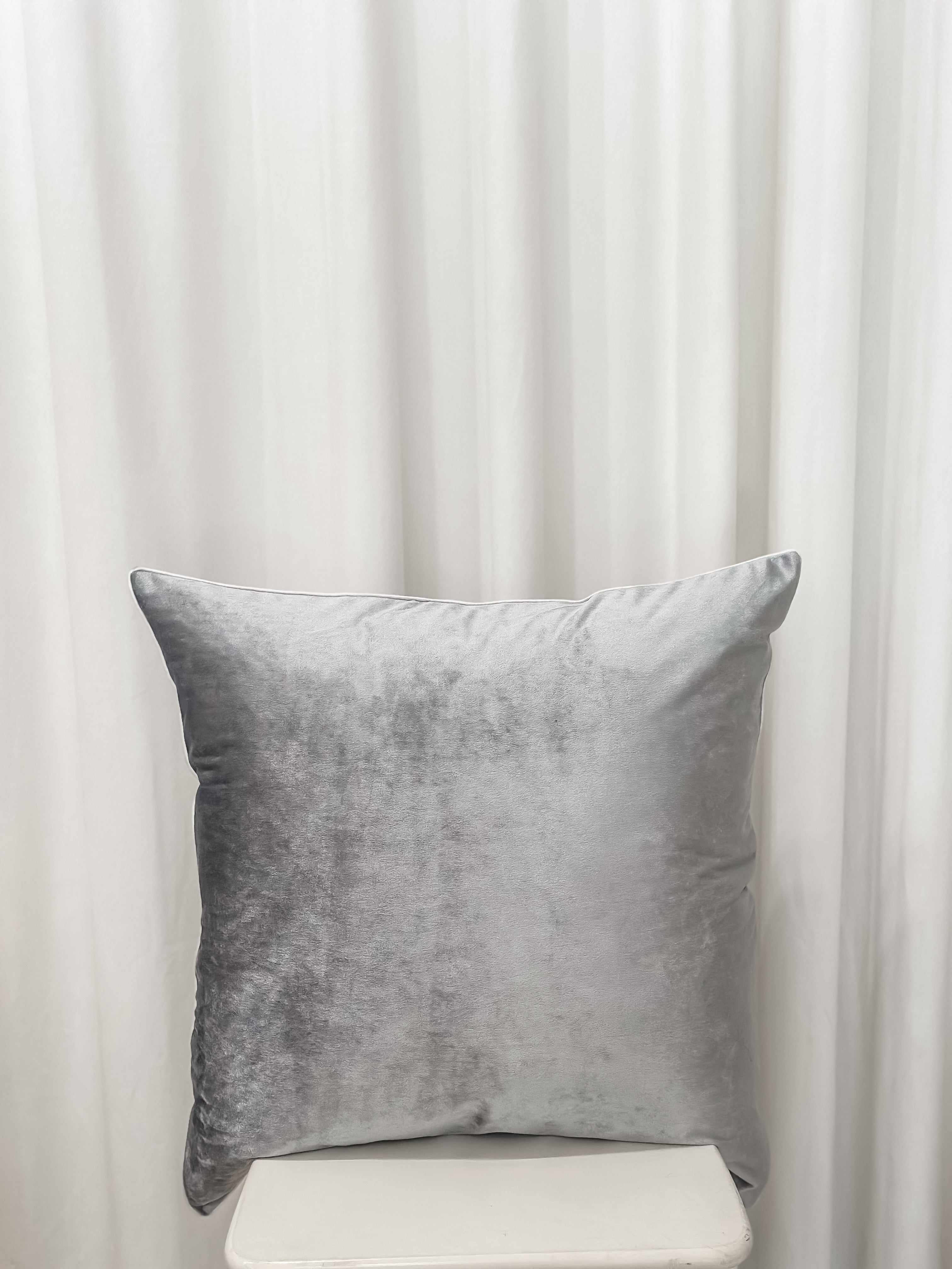 Grey Velvet European Pillowcase