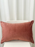 Rust Velvet Lumbar Cushion