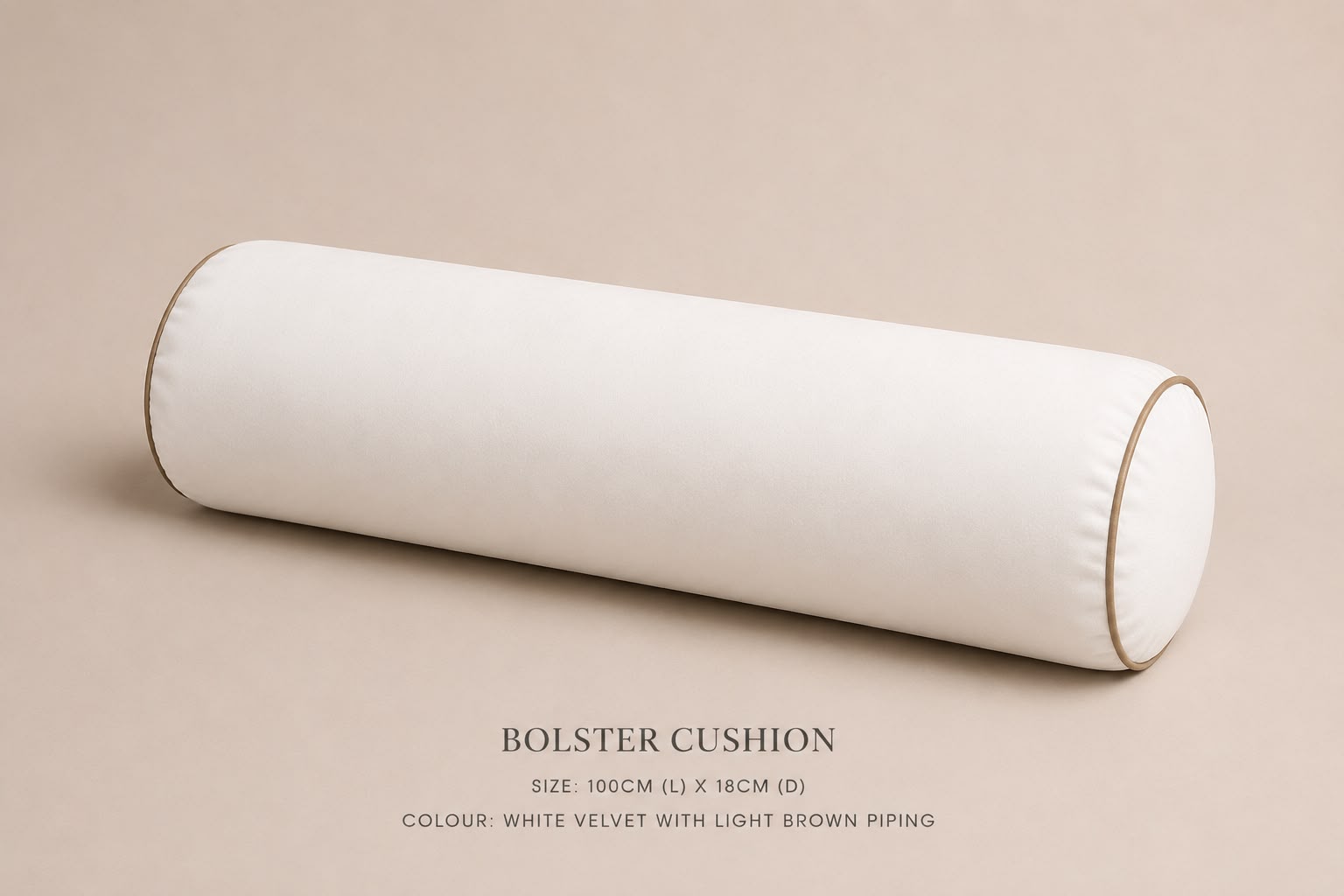 PRE ORDER | White Velvet Bolster