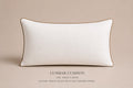 PRE ORDER | White Velvet Lumbar Cushion