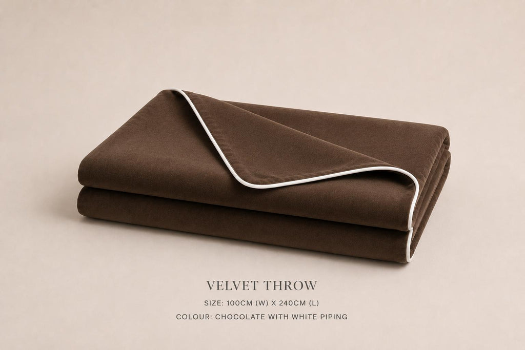 PRE ORDER | Brown Velvet Throw