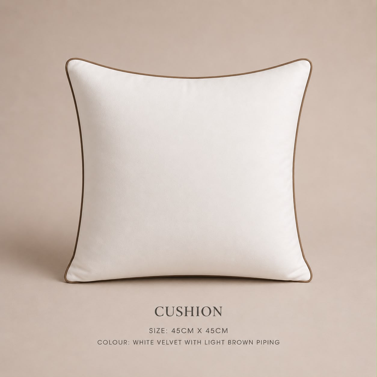 PRE ORDER | White Velvet Cushion