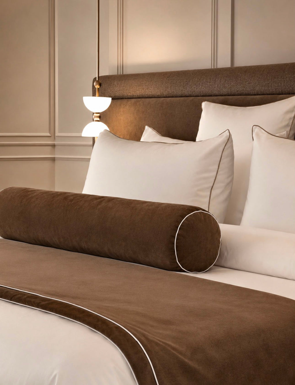 PRE-ORDER | Brown Velvet Bolster
