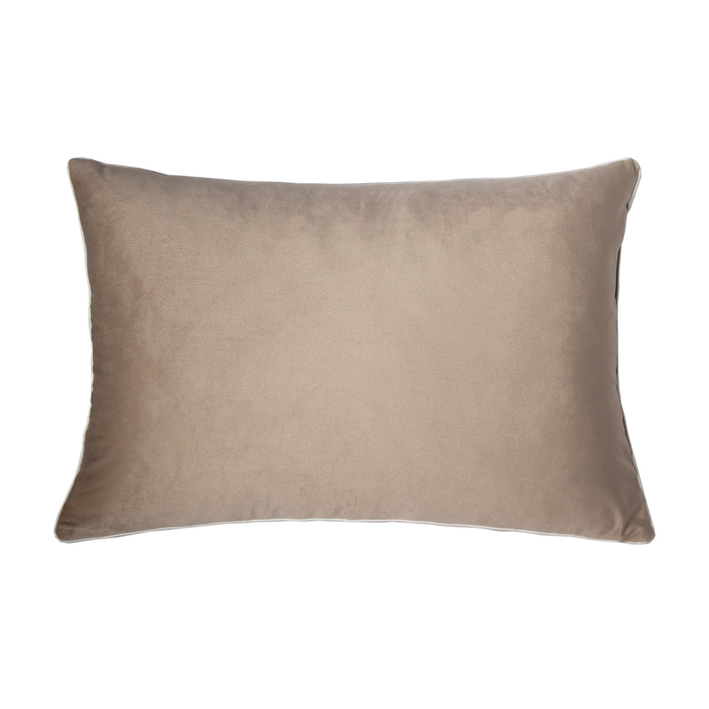 Nude Velvet Lumbar Cushion