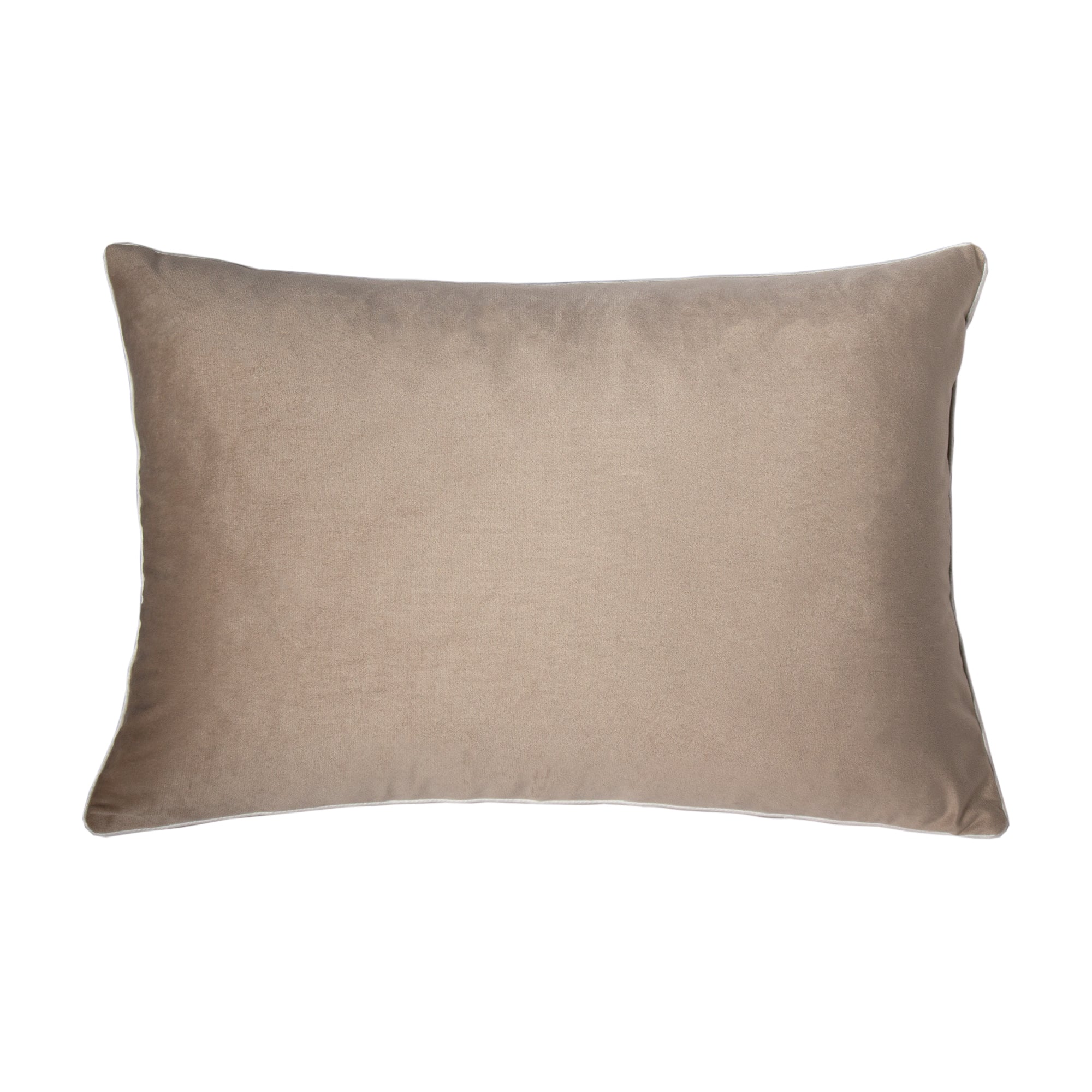 Nude Velvet Lumbar Cushion