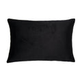 Black Velvet Lumbar Cushion
