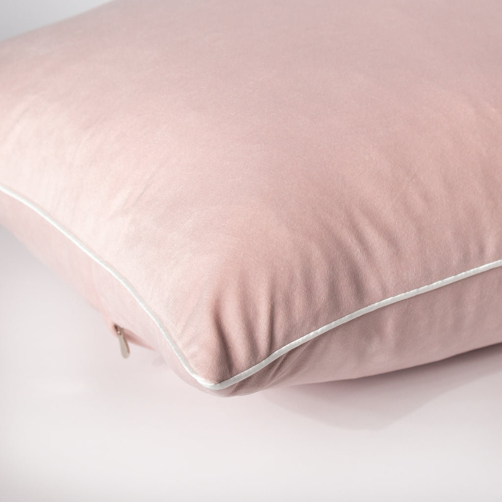 Soft Pink Velvet European Pillowcase